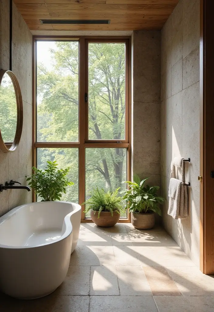 10 Office Bathroom Design Ideas That Surprise - 3. Biophilic Design Elements
