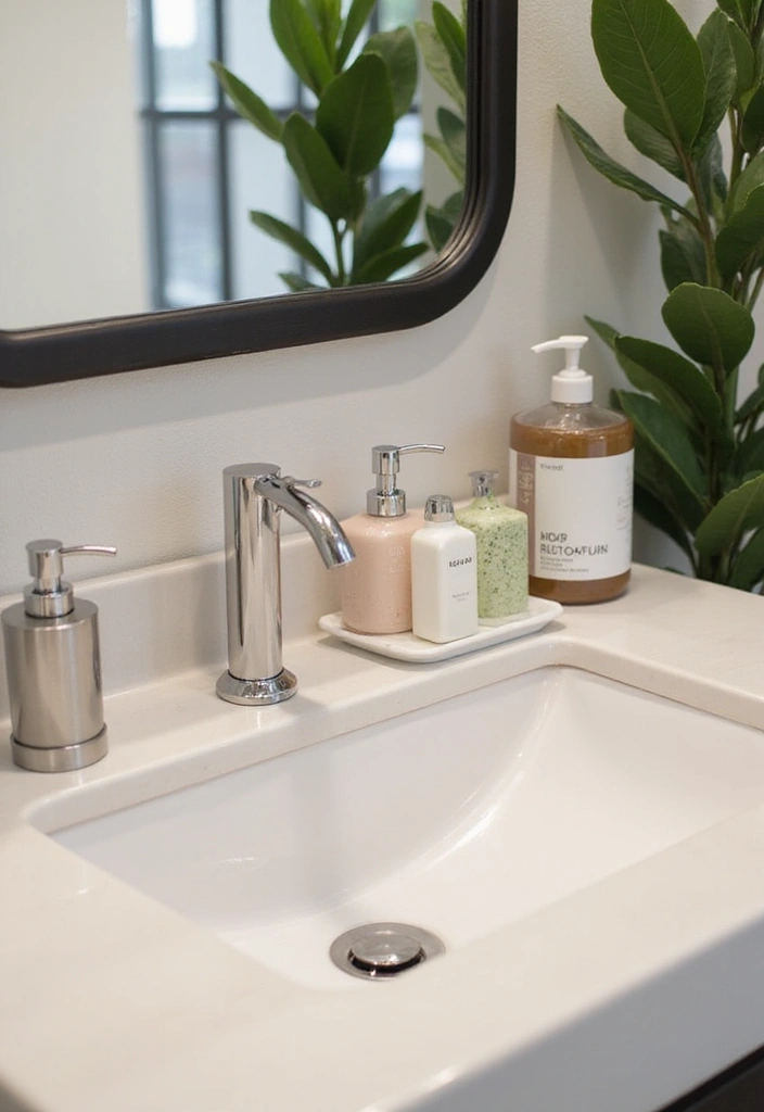 10 Office Bathroom Design Ideas That Surprise - 4. Eco-Friendly Toiletries and Soap Dispensers