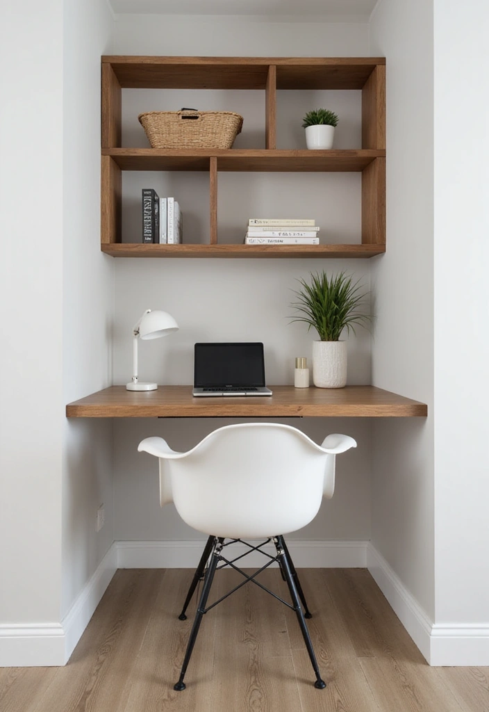 12 Clever Closet Office Ideas That Save Space - 1. Fold-down Desks for Flexible Workspaces