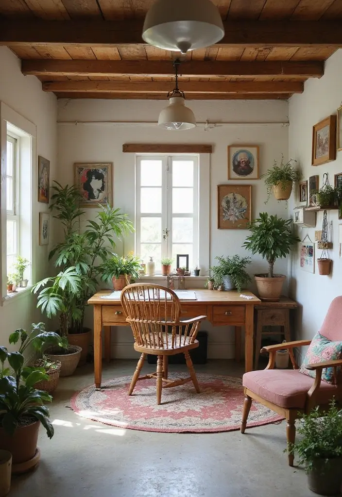 12 Garage Office Transformations That Wow - 1. Cozy Cottage Chic