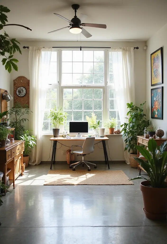 12 Garage Office Transformations That Wow - 6. Bright and Airy