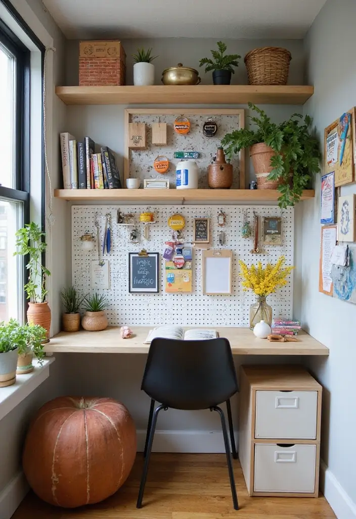 12 Office Nook Ideas for Small Spaces - 4. Vertical Storage Solutions