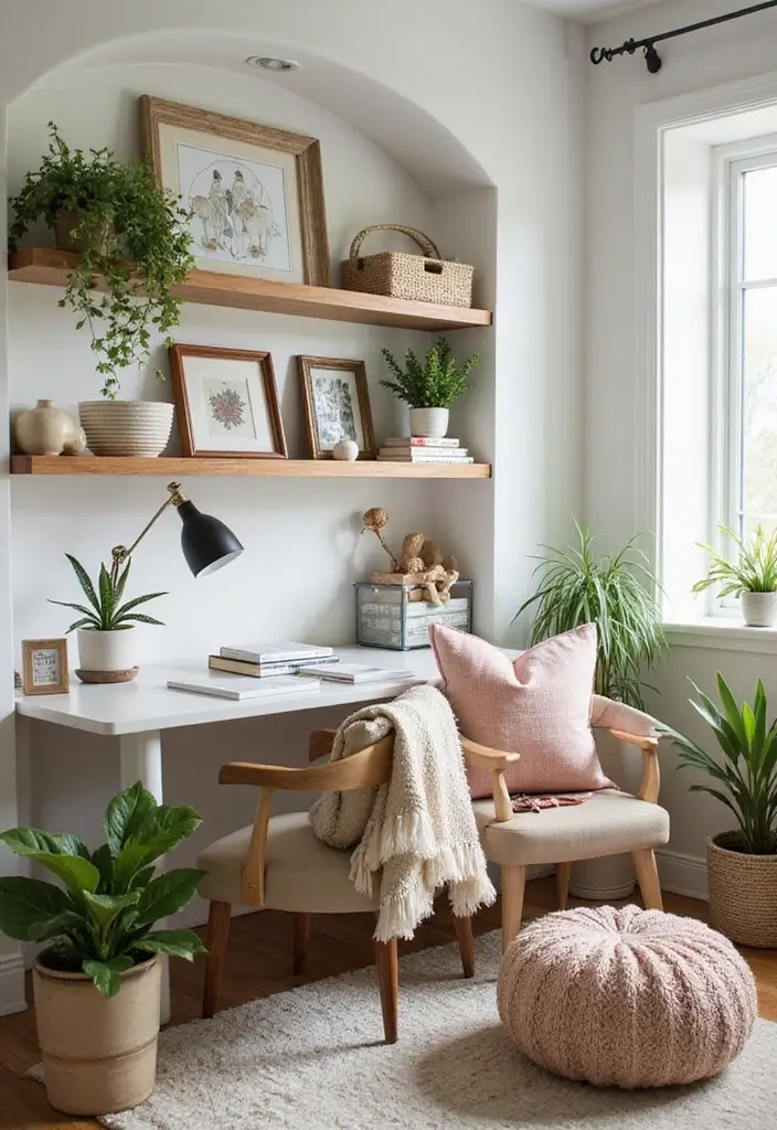 15 Home Office Library Ideas for Book Lovers - 15. Seasonal Decor