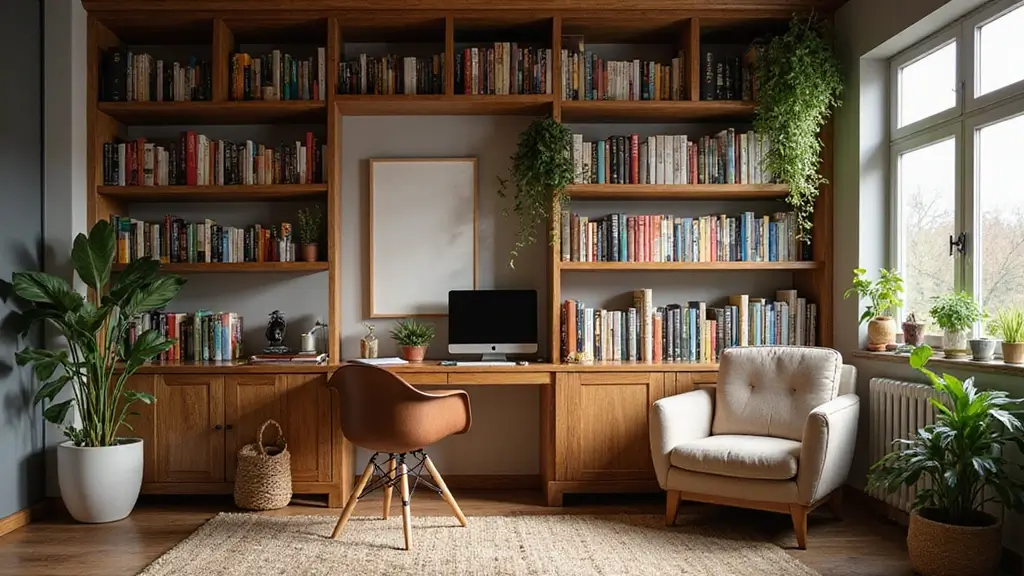 15 Home Office Library Ideas for Book Lovers - Office Vibe Setup