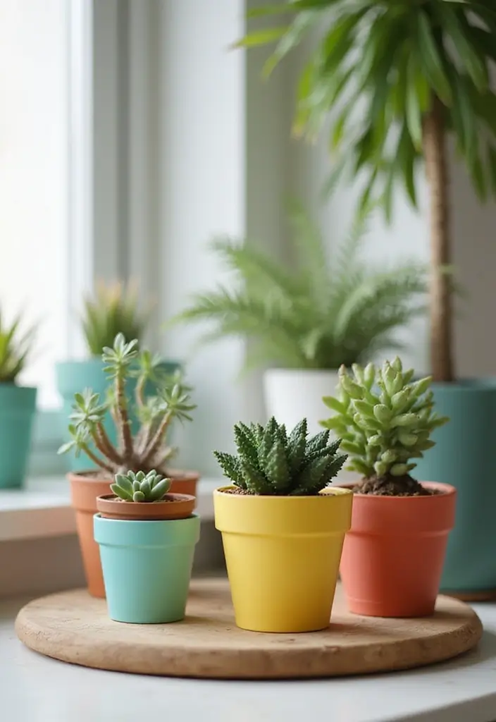 15 Inspiring Offices with Plants That Feel Refreshing - 3. The Desk Succulent Oasis