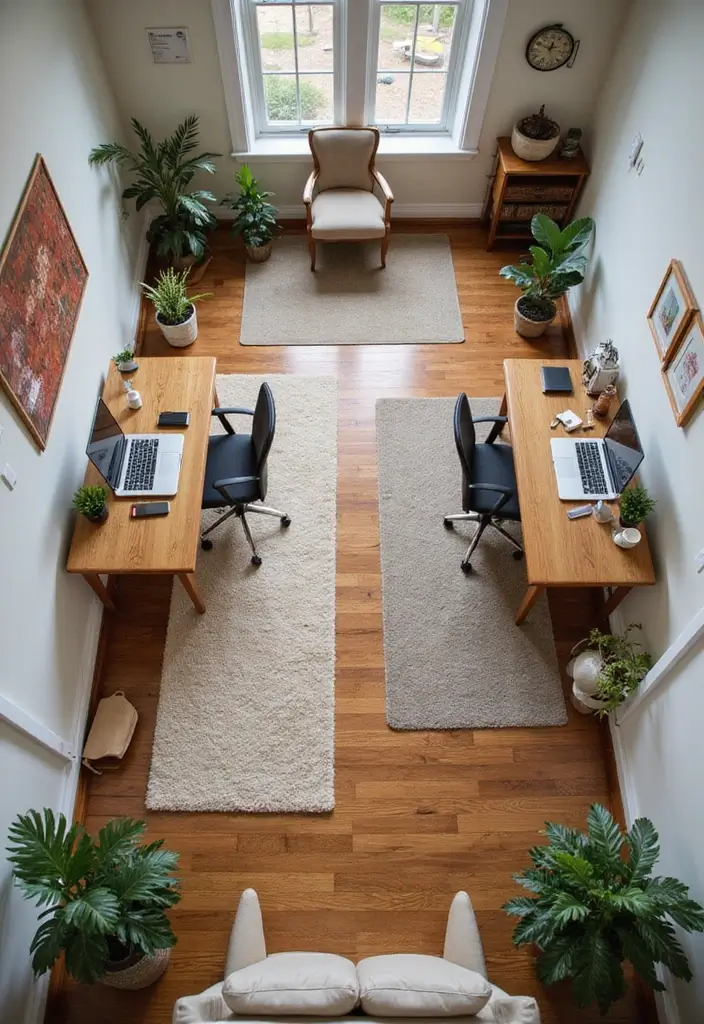 15 Tiny Home Office Ideas That Maximize Small Spaces - 13. Well-defined Work Zones