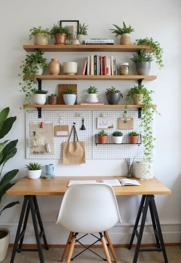 15 Tiny Home Office Ideas That Maximize Small Spaces - 3. Vertical Storage Solutions