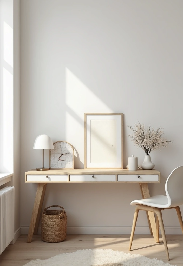15 Tiny Home Office Ideas That Maximize Small Spaces - 5. Minimalist Decor