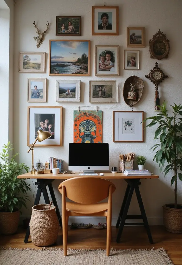 18 Boho Office Ideas That Bring Creative Energy - 9. Personal Touches