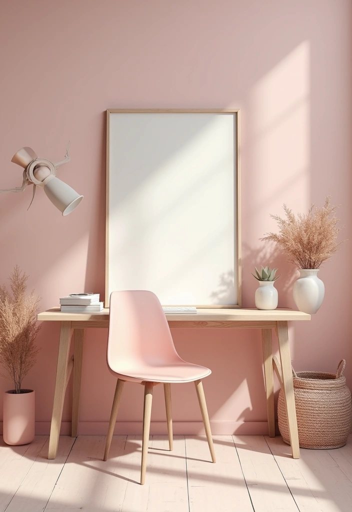 18 Feminine Home Office Ideas That Feel Chic - 2. Soft Color Palettes