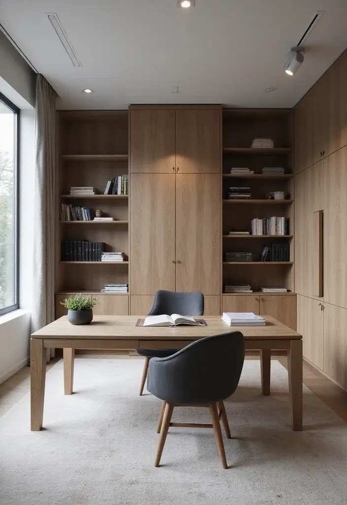 18 Masculine Home Office Ideas That Look Bold - 4. Minimalist Masculine