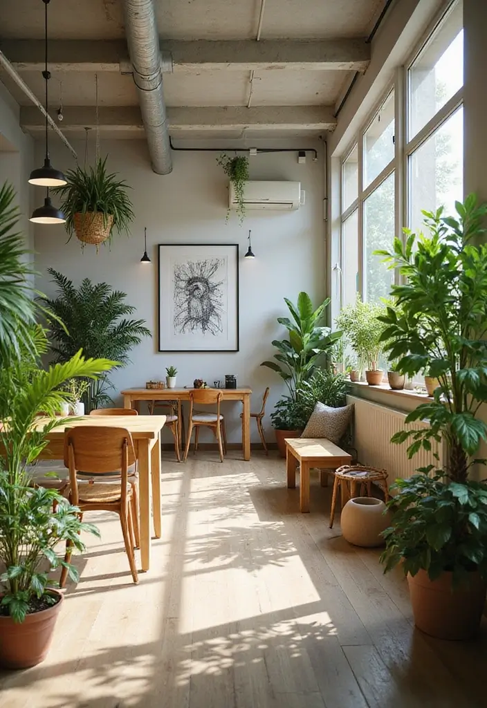 18 Two Desk Home Office Layouts for Productivity - 14. Eco-Friendly Workspace