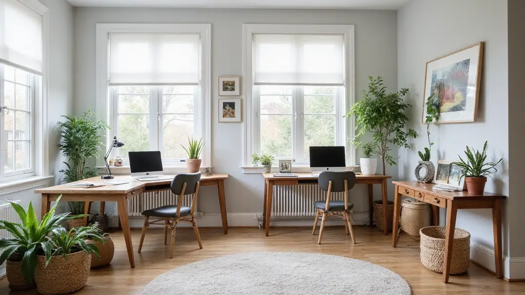 18 Two Desk Home Office Layouts for Productivity