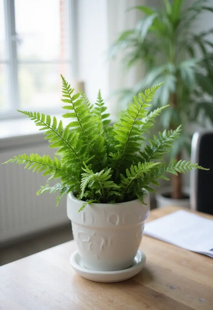 20 Best Plants for Office Spaces (Easy & Stylish) - 10. Boston Fern (Nephrolepis exaltata)