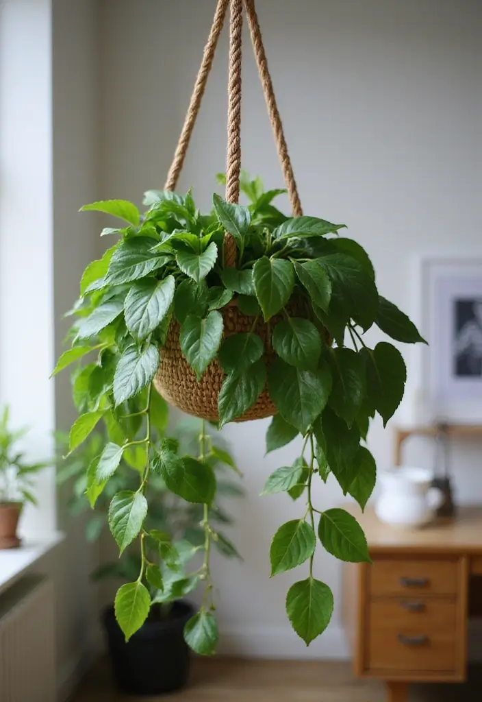 20 Best Plants for Office Spaces (Easy & Stylish) - 2. Pothos (Epipremnum aureum)