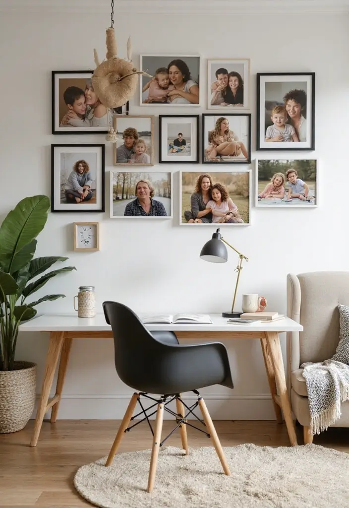 20 Fall Office Decor Ideas for a Cozy Vibe - 12. Personal Touches