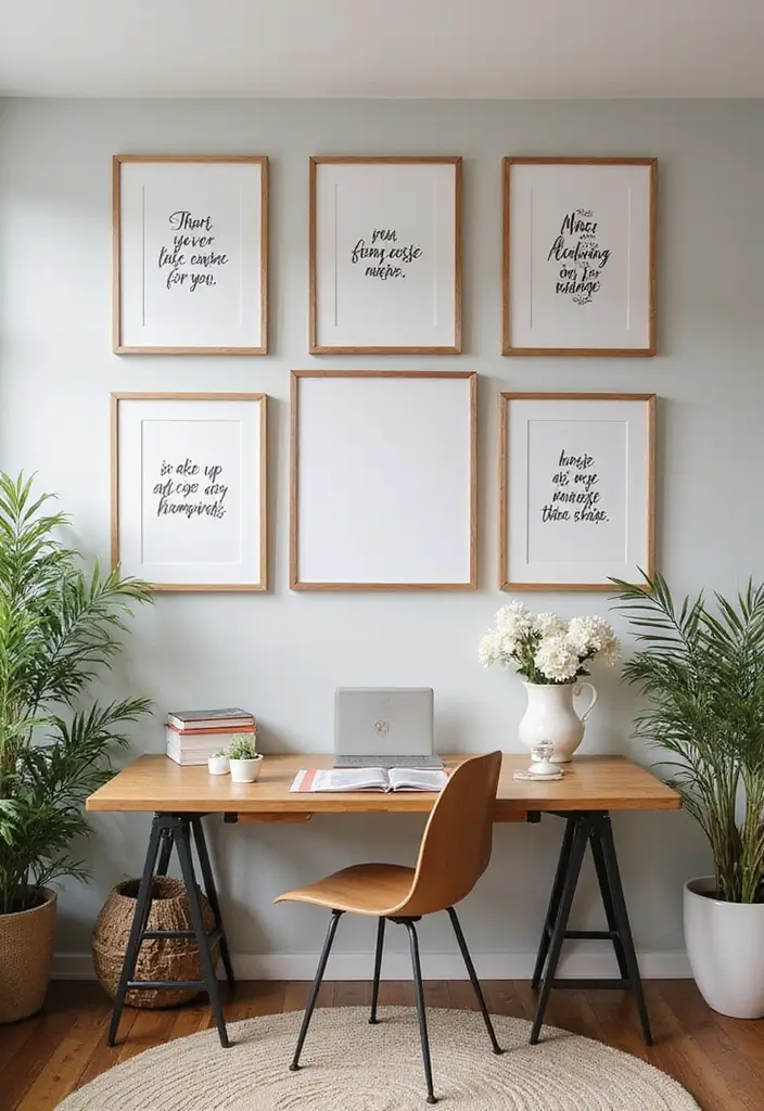 20 Fall Office Decor Ideas for a Cozy Vibe - 17. Inspirational Quotes