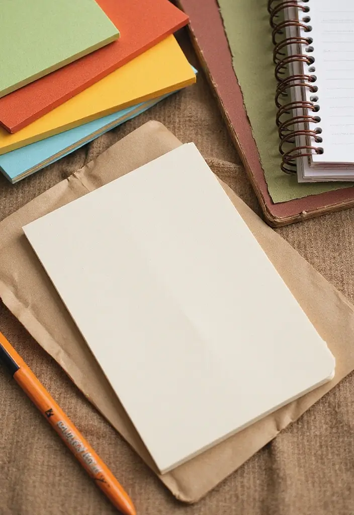20 Fall Office Decor Ideas for a Cozy Vibe - 20. Recycled Paper Products