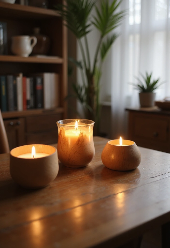 20 Fall Office Decor Ideas for a Cozy Vibe - 4. Aromatic Candles