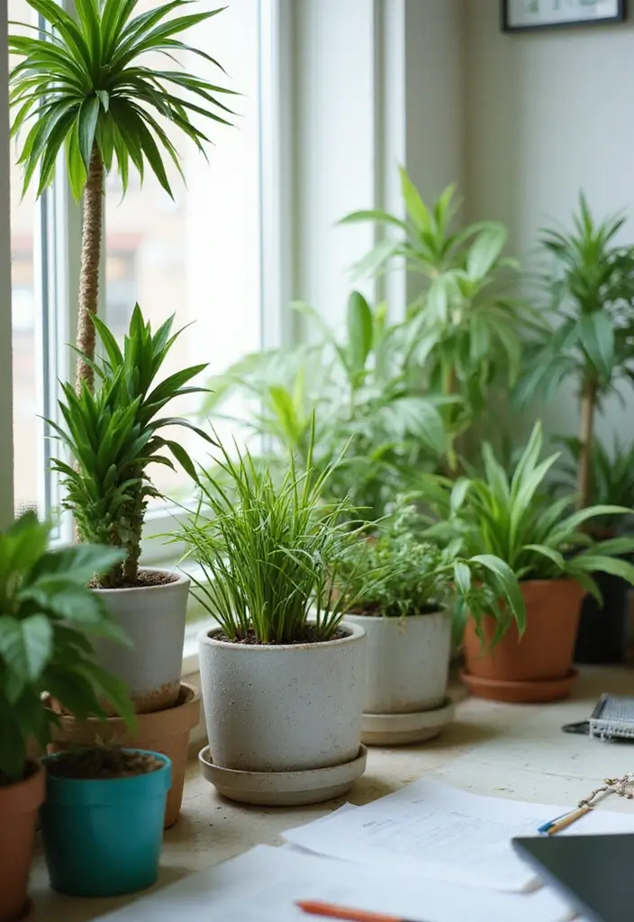 20 Fall Office Decor Ideas for a Cozy Vibe - 8. Indoor Plants