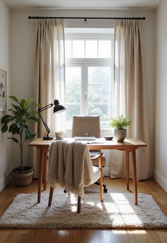 20 Home Office Decor Ideas That Look So Chic - 12. Textured Fabrics