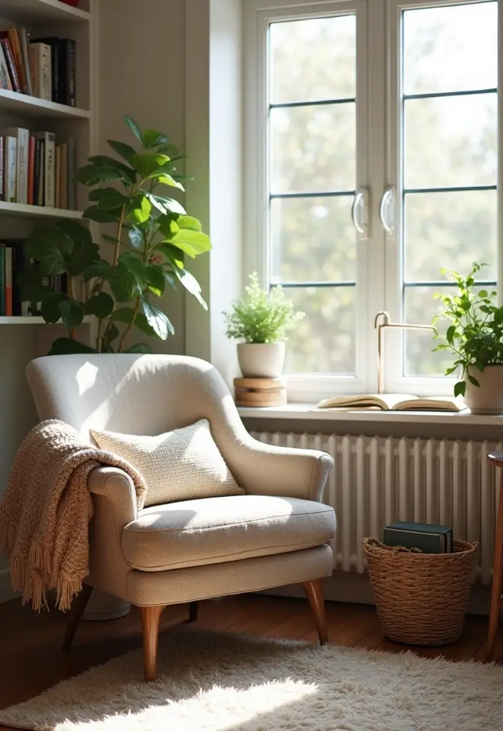 20 Home Office Decor Ideas That Look So Chic - 14. A Cozy Reading Nook