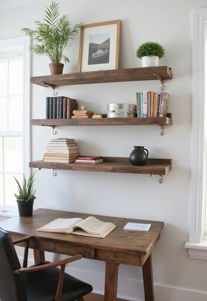 20 Home Office Decor Ideas That Look So Chic - 17. Custom Shelving