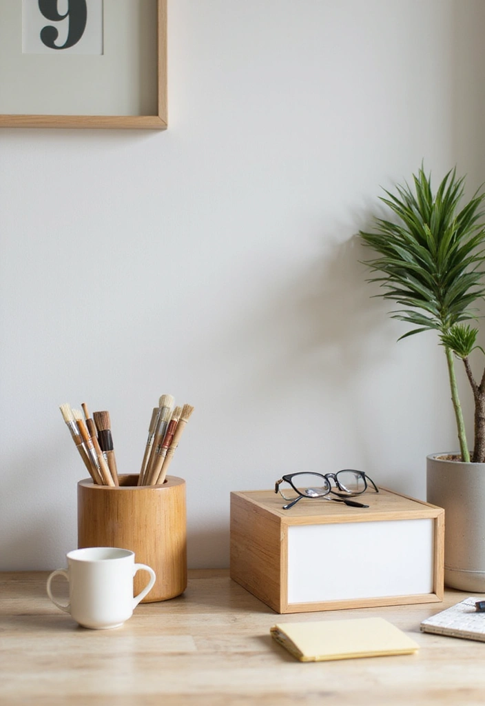 20 Home Office Decor Ideas That Look So Chic - 4. Eco-Friendly Desk Accessories