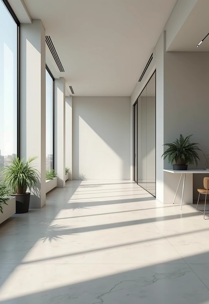20 Minimalist Office Designs That Keep Things Simple - 19. Seamless Transitions