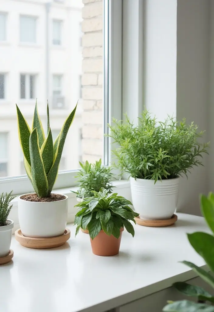20 Minimalist Office Designs That Keep Things Simple - 5. The Power of Plants