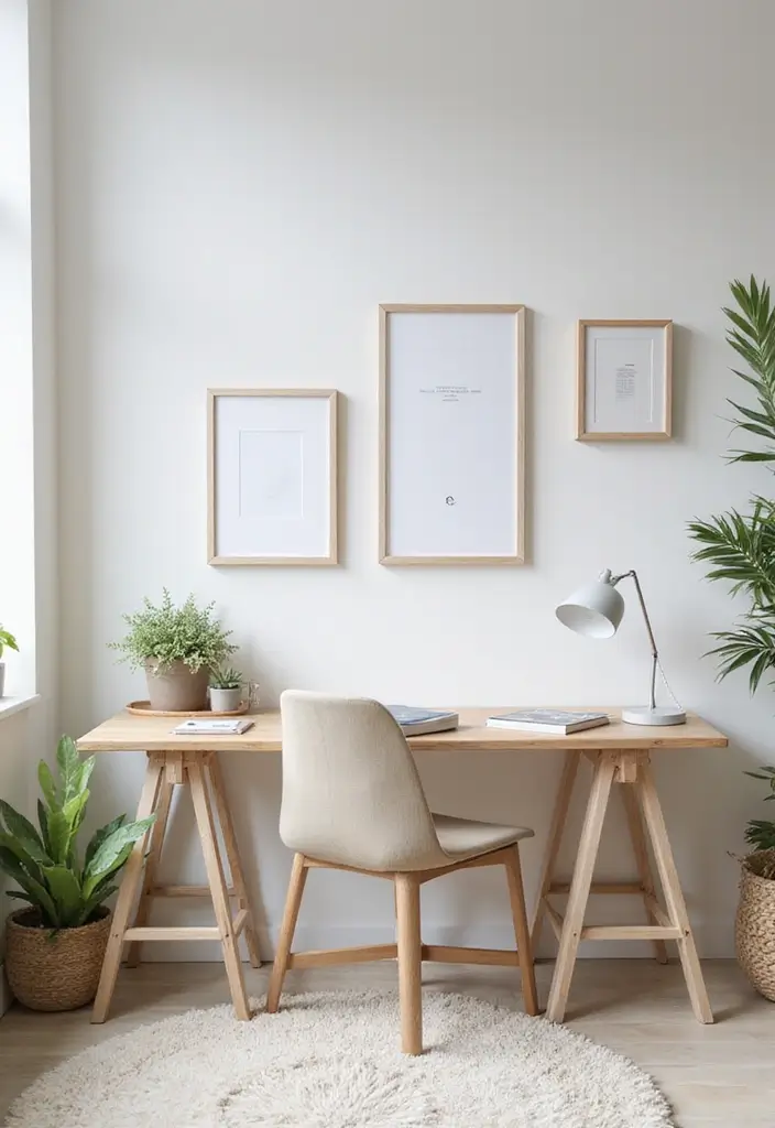 20 Minimalist Office Designs That Keep Things Simple - 7. Artistic Touches