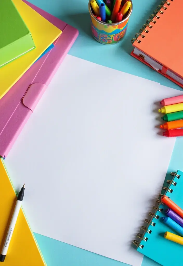 20 Modern Office Decor Ideas You’ll Love - 19. Colorful Office Supplies
