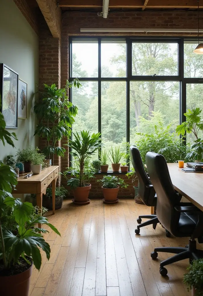 20 Modern Office Decor Ideas You’ll Love - 2. Biophilic Design Elements
