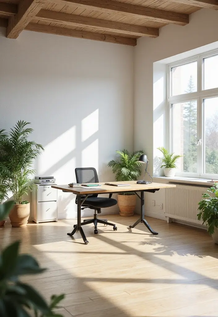 20 Modern Office Decor Ideas You’ll Love - 8. Natural Light Enhancement