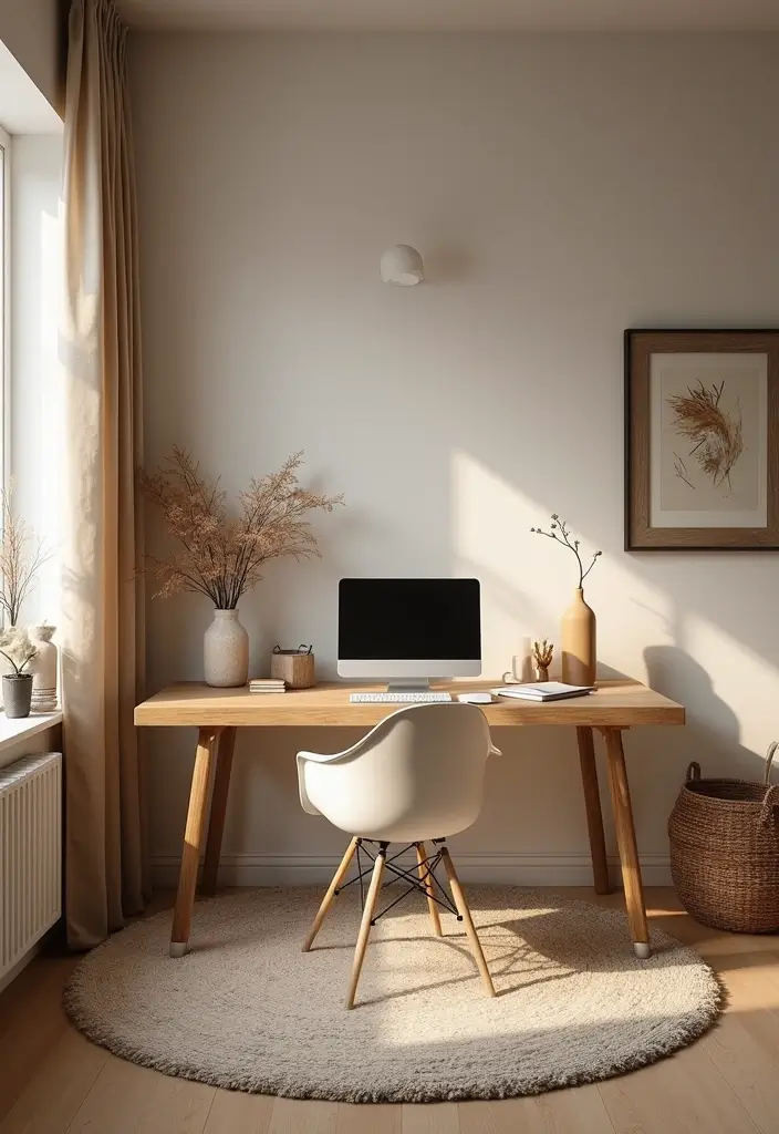 20 Office Paint Ideas That Transform Any Space - 14. Earthy Neutrals