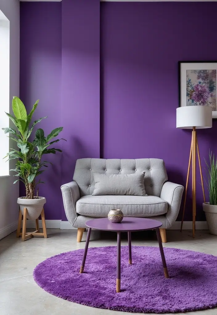 20 Office Paint Ideas That Transform Any Space - 19. Electric Purple