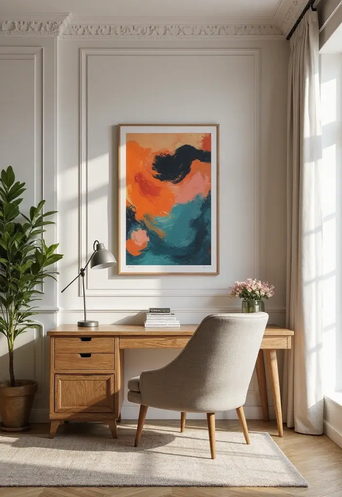 20 Office Paint Ideas That Transform Any Space - 9. Elegant Ivory