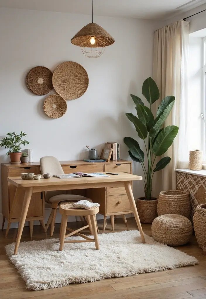 21 Genius Office at Home Ideas You’ll Want to Copy - 14. Incorporate Texture