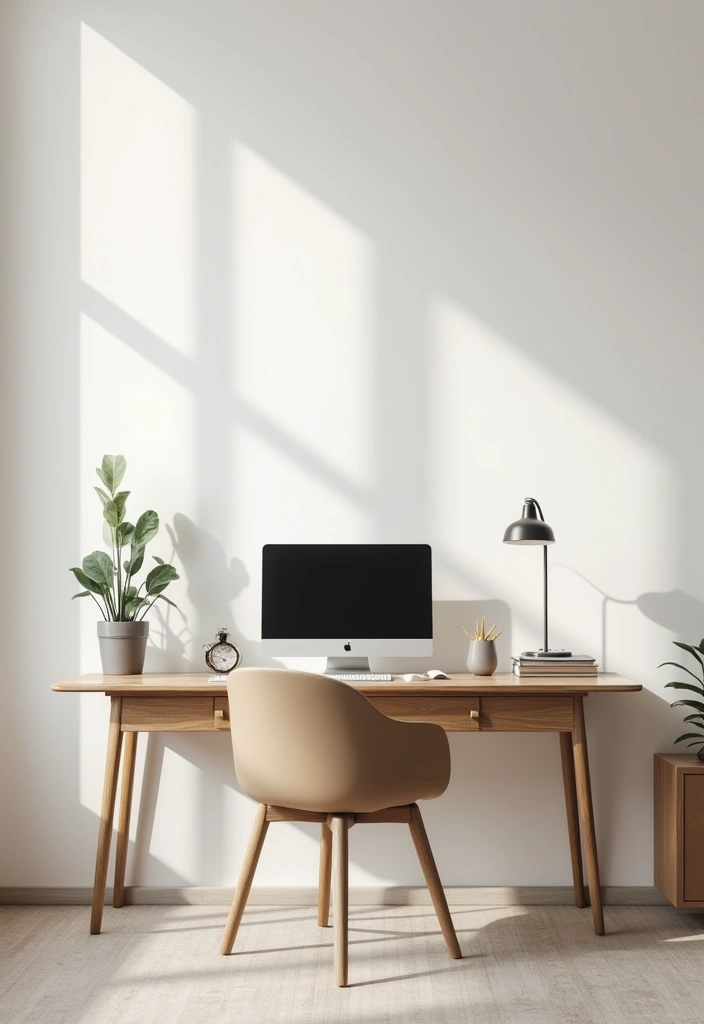 21 Genius Office at Home Ideas You’ll Want to Copy - 15. Minimalist Approach