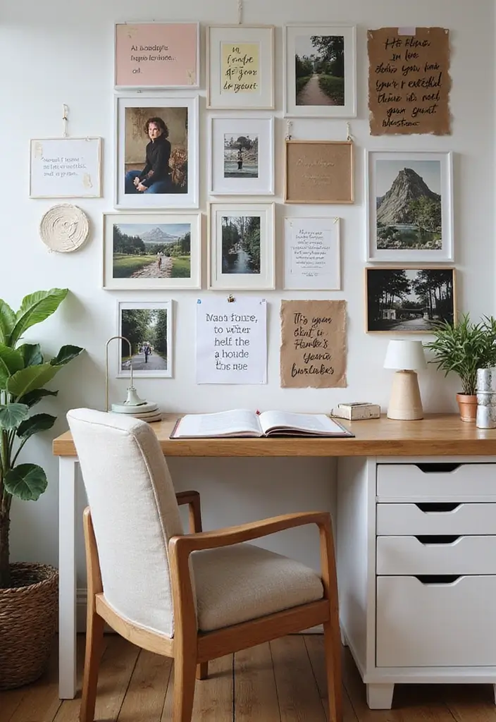 21 Genius Office at Home Ideas You’ll Want to Copy - 16. Incorporate Inspiration Boards