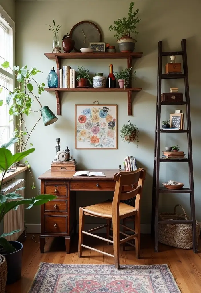 21 Genius Office at Home Ideas You’ll Want to Copy - 17. Use Old Furniture Creatively