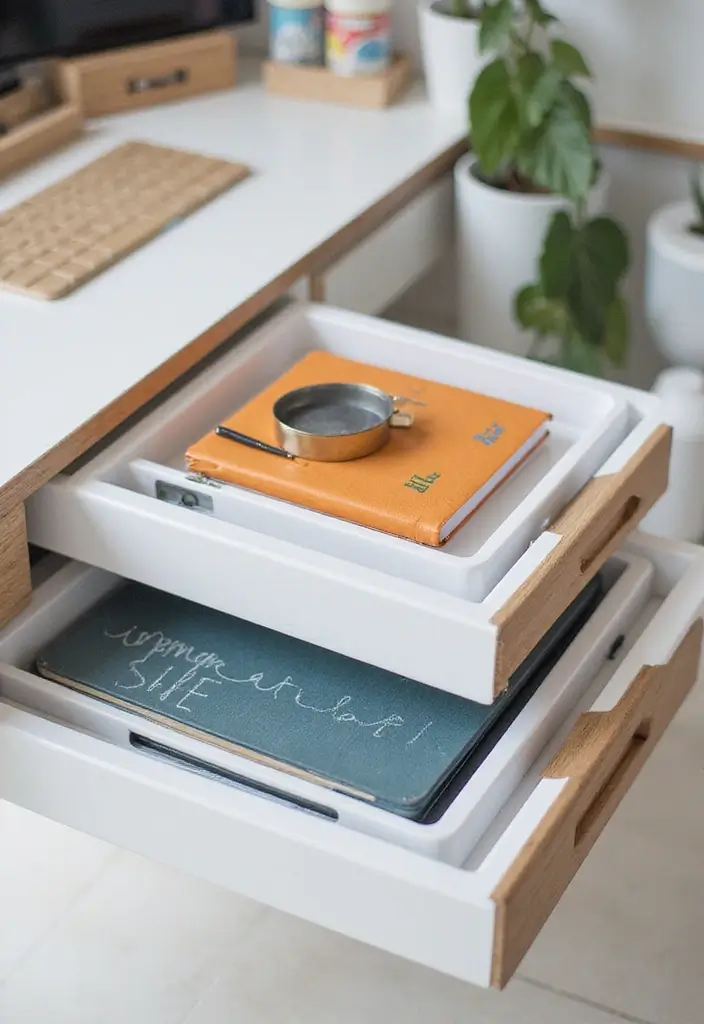 21 Genius Office at Home Ideas You’ll Want to Copy - 8. Desk Organization Hacks