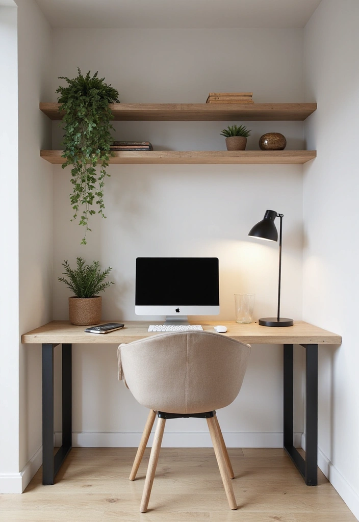 21 Home Office Layout Ideas That Maximize Space - 13. Wall-Mounted Desks