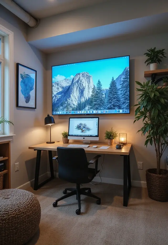 21 Home Office Layout Ideas That Maximize Space - 15. Smart Tech Integration