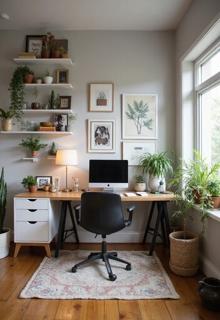 21 Home Office Layout Ideas That Maximize Space - 21. Personal Touches