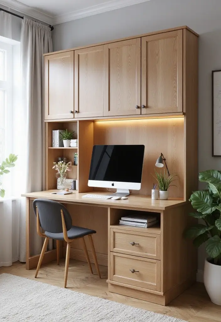 21 Home Office Layout Ideas That Maximize Space - 5. Dual-Purpose Furniture