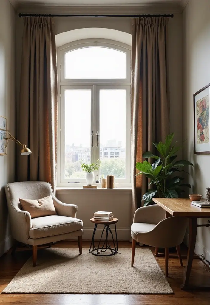 21 Home Office Layout Ideas That Maximize Space - 8. Cozy Reading Nook