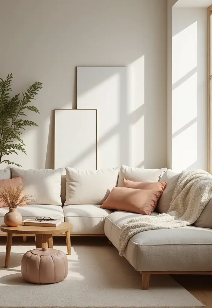22 Living Room Office Combos That Actually Work - 13. Warm Neutrals