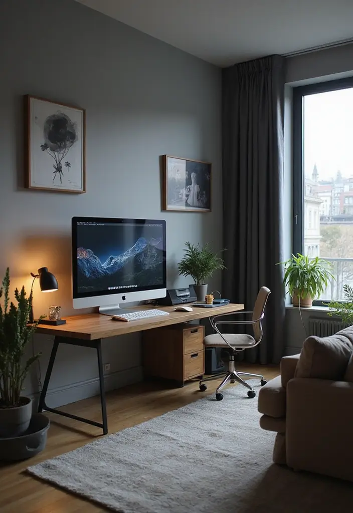 22 Living Room Office Combos That Actually Work - 14. High-Tech Haven