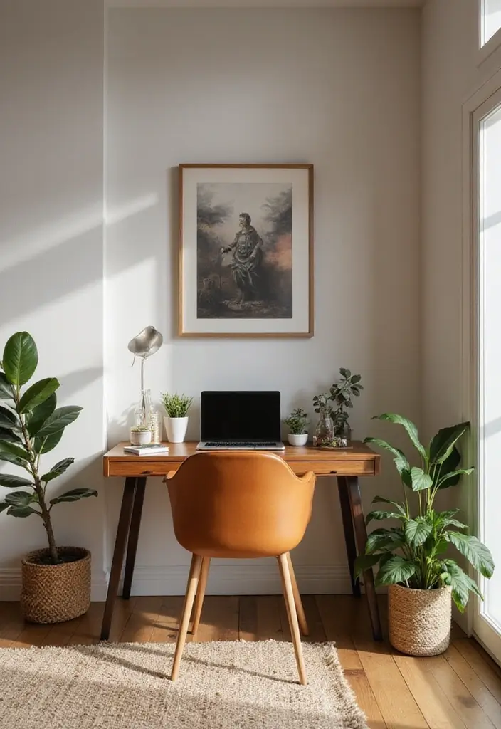 22 Living Room Office Combos That Actually Work - 5. Craft Your Corner
